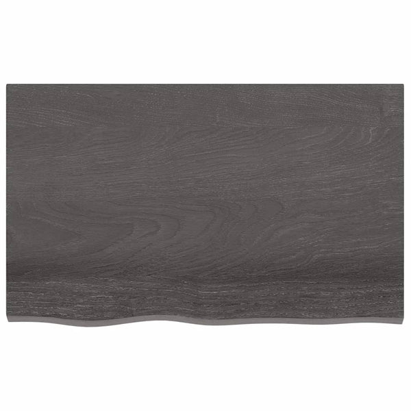 Seinähylly tummanruskea 80x50x(2-6) cm käsitelty täystammi