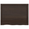Seinähylly tummanruskea 80x60x(2-6) cm käsitelty täystammi
