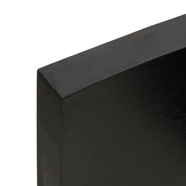 Seinähylly tummanruskea 100x40x(2-6) cm käsitelty täystammi