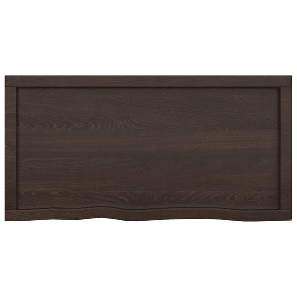 Seinähylly tummanruskea 100x50x(2-4) cm käsitelty täystammi
