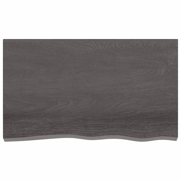 Seinähylly tummanruskea 100x60x(2-4) cm käsitelty täystammi
