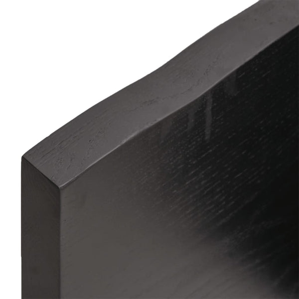 Seinähylly tummanruskea 100x60x(2-4) cm käsitelty täystammi