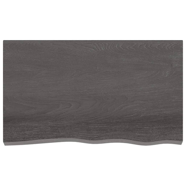 Seinähylly tummanruskea 100x60x(2-6) cm käsitelty täystammi