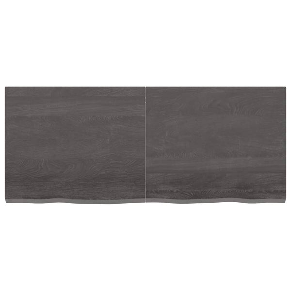 Seinähylly tummanruskea 120x50x(2-4) cm käsitelty täystammi