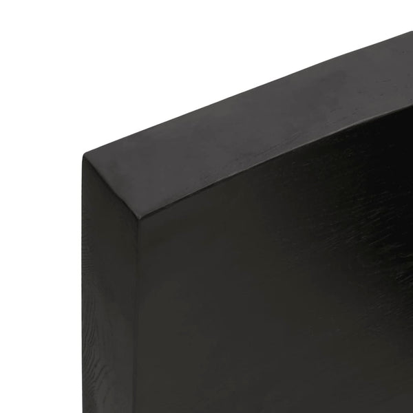 Seinähylly tummanruskea 140x40x(2-6) cm käsitelty täystammi
