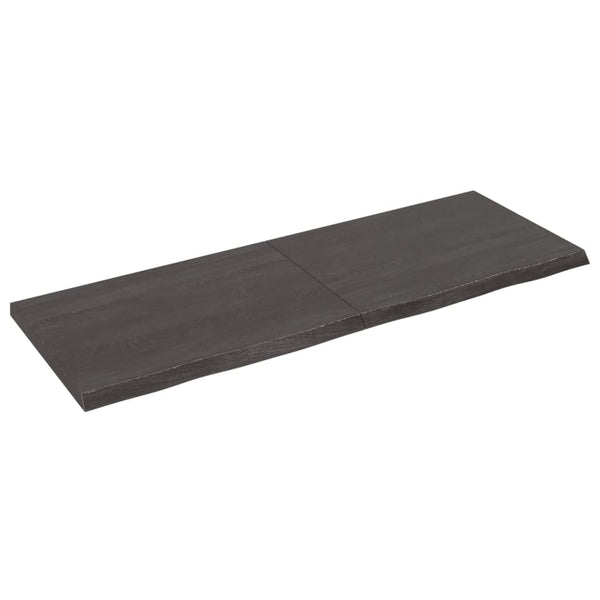 Seinähylly tummanruskea 140x50x(2-4) cm käsitelty täystammi
