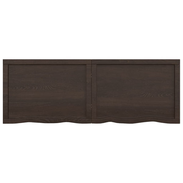 Seinähylly tummanruskea 140x50x(2-4) cm käsitelty täystammi