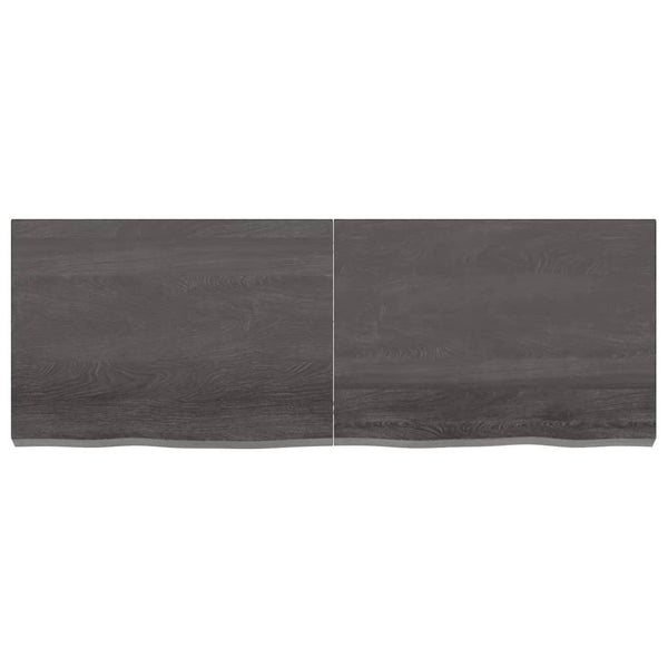 Seinähylly tummanruskea 140x50x(2-6) cm käsitelty täystammi
