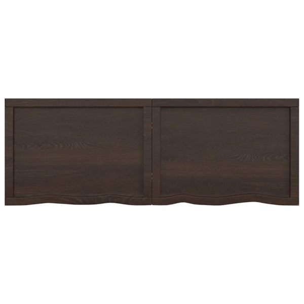 Seinähylly tummanruskea 140x50x(2-6) cm käsitelty täystammi