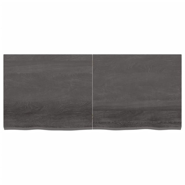 Seinähylly tummanruskea 140x60x(2-4) cm käsitelty täystammi