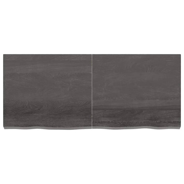 Seinähylly tummanruskea 140x60x(2-6) cm käsitelty täystammi