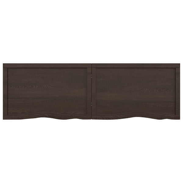 Seinähylly tummanruskea 160x50x(2-6) cm käsitelty täystammi