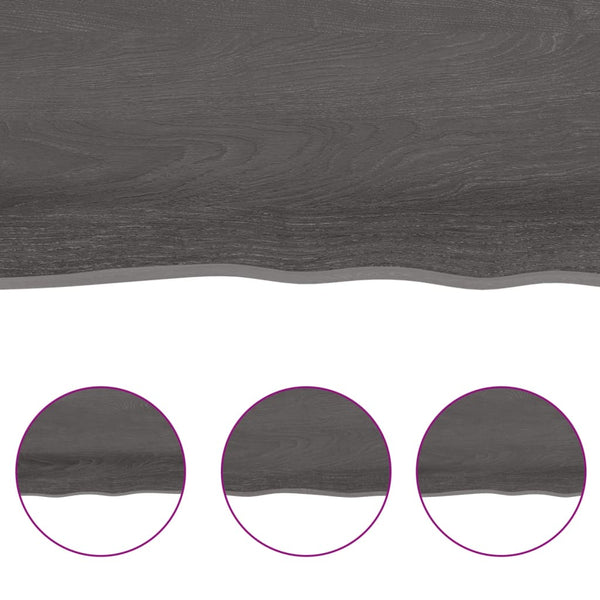 Seinähylly tummanruskea 160x60x(2-4) cm käsitelty täystammi