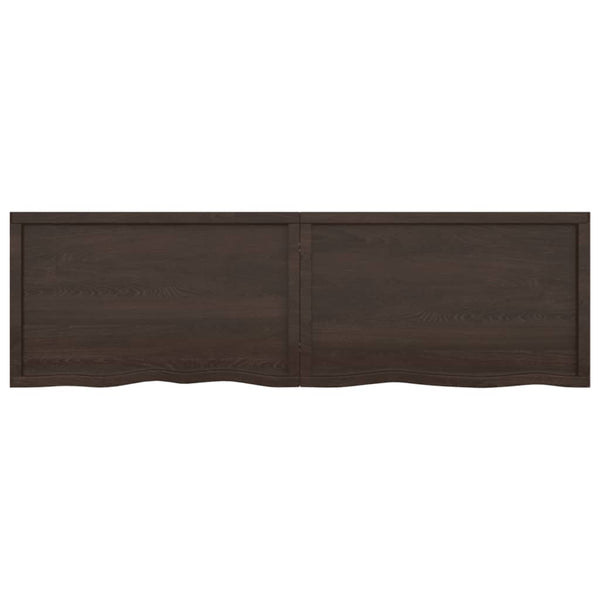 Seinähylly tummanruskea 200x60x(2-4) cm käsitelty täystammi