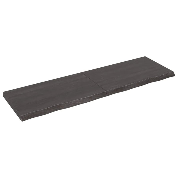 Seinähylly tummanruskea 200x60x(2-6) cm käsitelty täystammi