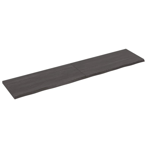 Seinähylly tummanruskea 220x50x(2-4) cm käsitelty täystammi