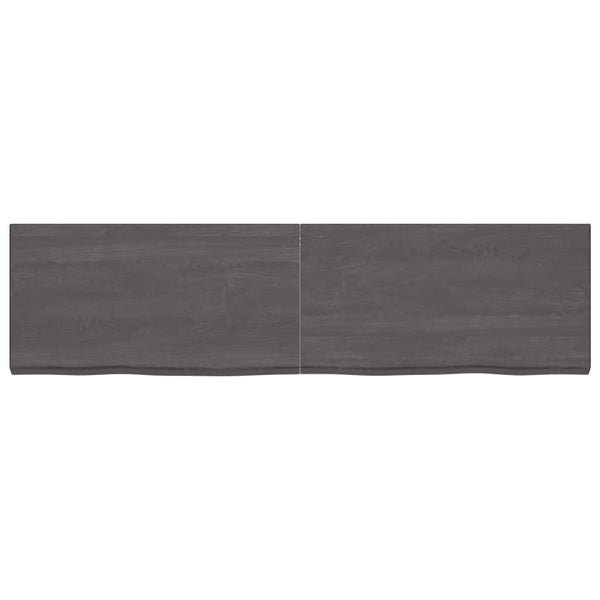 Seinähylly tummanruskea 220x60x(2-6) cm käsitelty täystammi