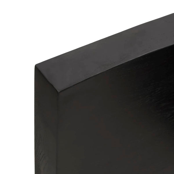 Seinähylly tummanruskea 220x60x(2-6) cm käsitelty täystammi