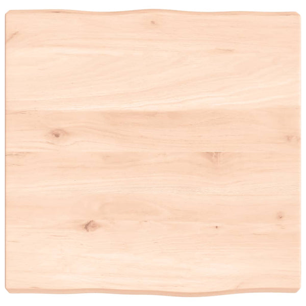 Pöytälevy 40x40x(2-4) cm käsittelemätön täysi puu elävä reuna
