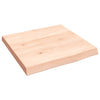 Pöytälevy 40x40x(2-4) cm käsittelemätön täysi puu elävä reuna