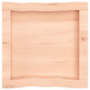 Pöytälevy 40x40x(2-6) cm käsittelemätön täysi puu elävä reuna
