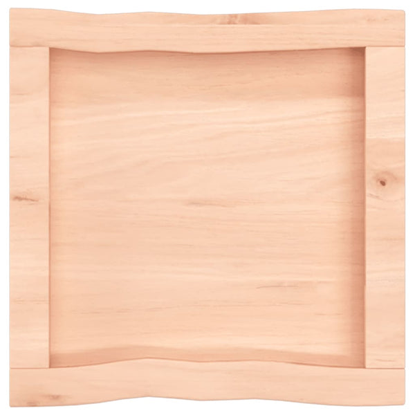 Pöytälevy 40x40x(2-6) cm käsittelemätön täysi puu elävä reuna