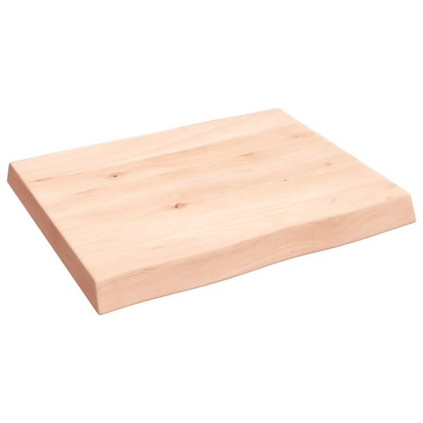 Pöytälevy 60x50x(2-6) cm käsittelemätön täysi puu elävä reuna