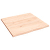 Pöytälevy 60x60x2 cm käsittelemätön täystammi elävä reuna