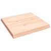 Pöytälevy 60x60x(2-6) cm käsittelemätön täysi puu elävä reuna