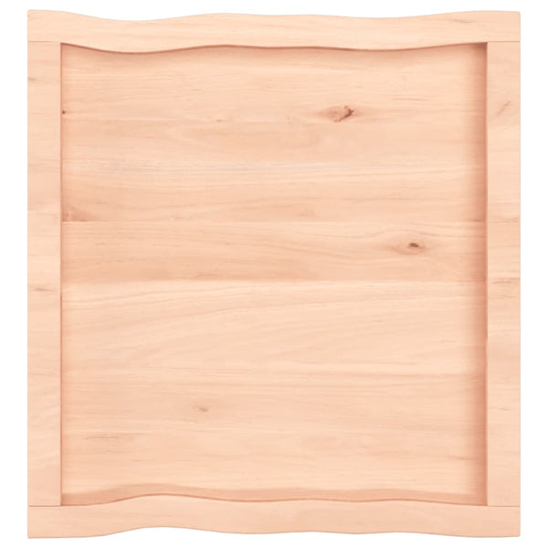 Pöytälevy 60x60x(2-6) cm käsittelemätön täysi puu elävä reuna