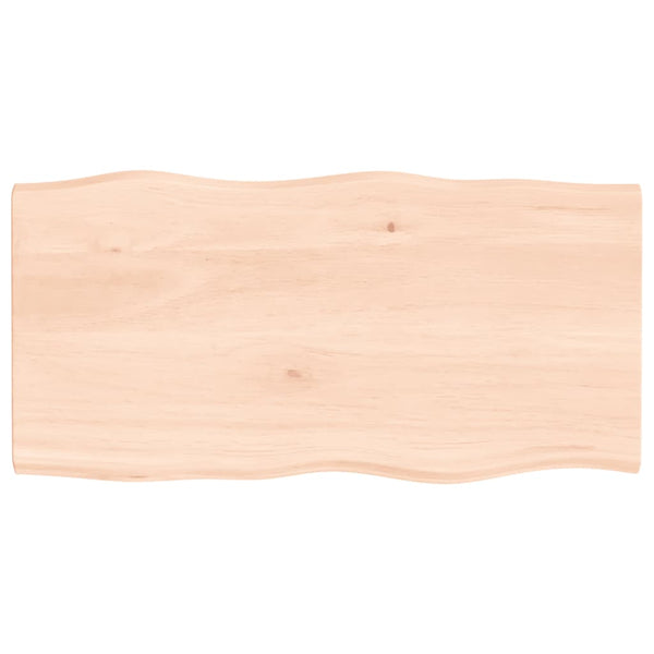 Pöytälevy 80x40x2 cm käsittelemätön täystammi elävä reuna