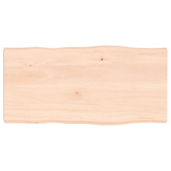 Pöytälevy 80x40x(2-4) cm käsittelemätön täysi puu elävä reuna