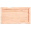 Pöytälevy 80x40x(2-4) cm käsittelemätön täysi puu elävä reuna