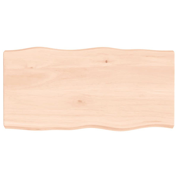 Pöytälevy 80x40x(2-6) cm käsittelemätön täysi puu elävä reuna