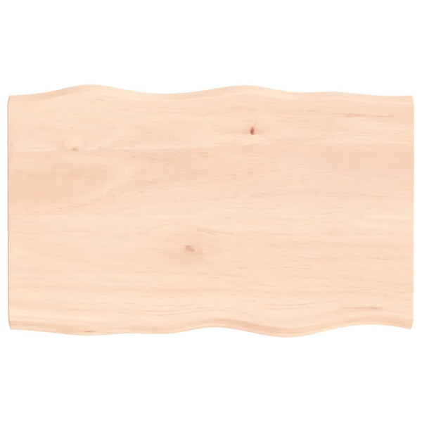 Pöytälevy 80x50x2 cm käsittelemätön täystammi elävä reuna