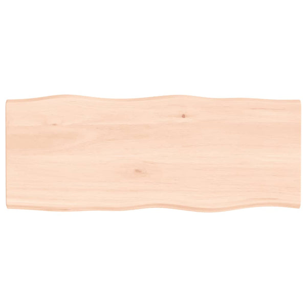 Pöytälevy 100x40x2 cm käsittelemätön täystammi elävä reuna