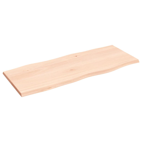 Pöytälevy 100x40x2 cm käsittelemätön täystammi elävä reuna