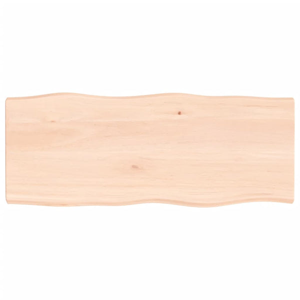 Pöytälevy 100x40x(2-4) cm käsittelemätön täysi puu elävä reuna