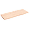 Pöytälevy 100x40x(2-4) cm käsittelemätön täysi puu elävä reuna