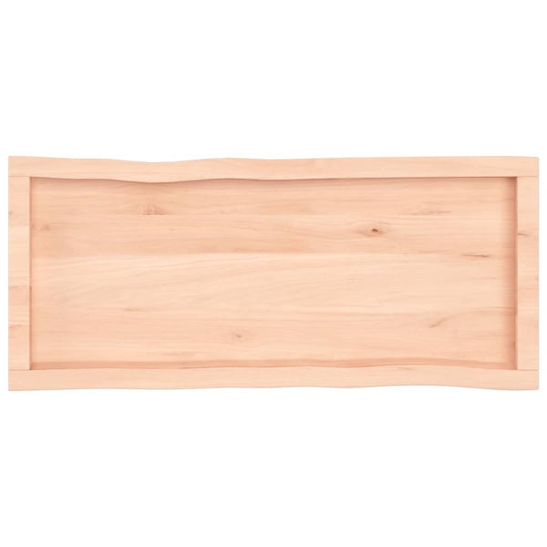 Pöytälevy 100x40x(2-4) cm käsittelemätön täysi puu elävä reuna