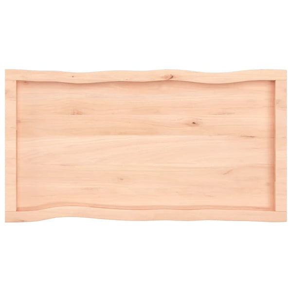 Pöytälevy 100x50x(2-4) cm käsittelemätön täysi puu elävä reuna