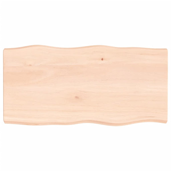Pöytälevy 100x50x(2-6) cm käsittelemätön täysi puu elävä reuna