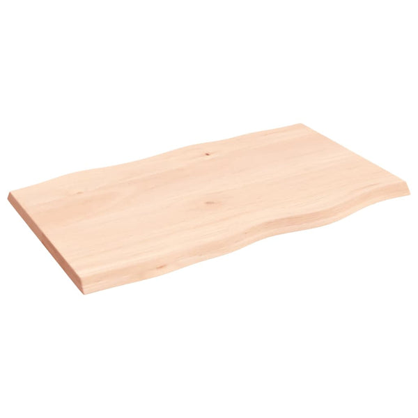 Pöytälevy 100x60x(2-4) cm käsittelemätön täysi puu elävä reuna