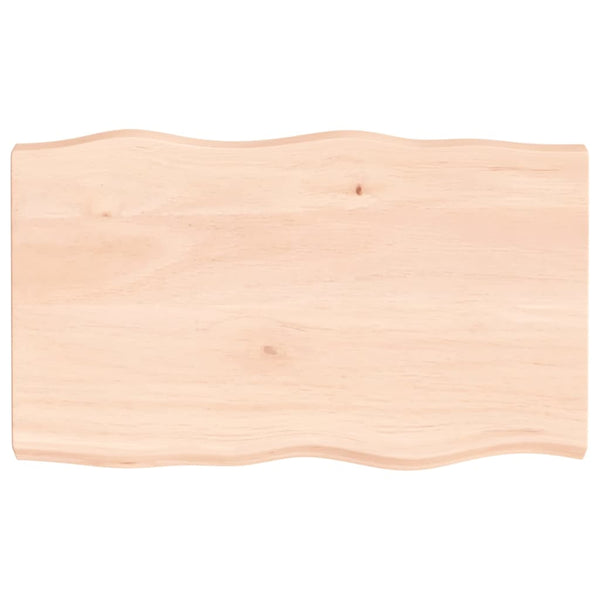 Pöytälevy 100x60x(2-6) cm käsittelemätön täysi puu elävä reuna