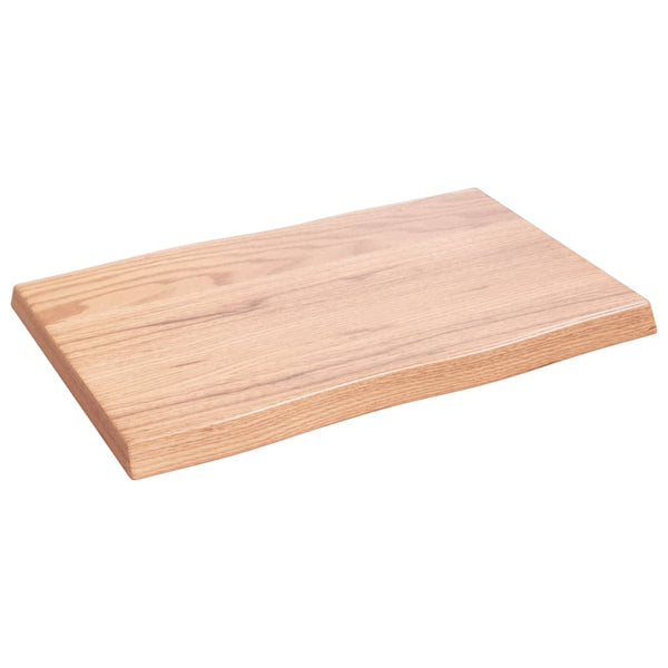 Pöytälevy ruskea 60x40x(2-4)cm käsitelty täystammi elävä reuna