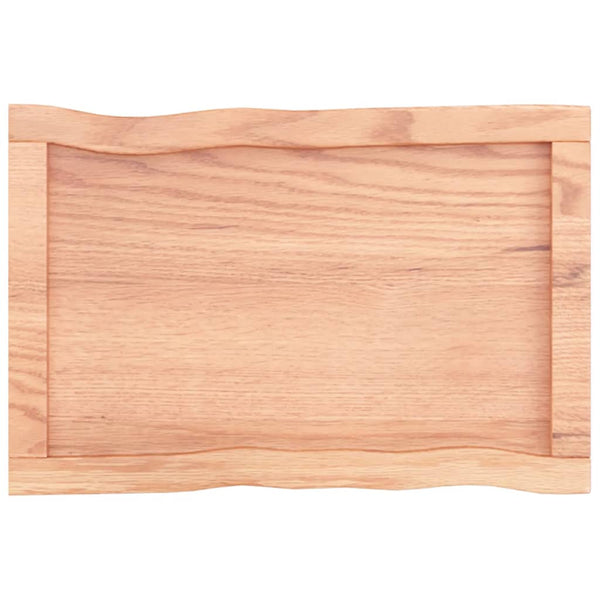 Pöytälevy ruskea 60x40x(2-4)cm käsitelty täystammi elävä reuna