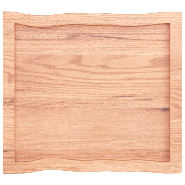 Pöytälevy ruskea 60x50x(2-6)cm käsitelty täystammi elävä reuna