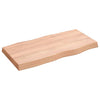 Pöytälevy ruskea 80x40x(2-6)cm käsitelty täystammi elävä reuna