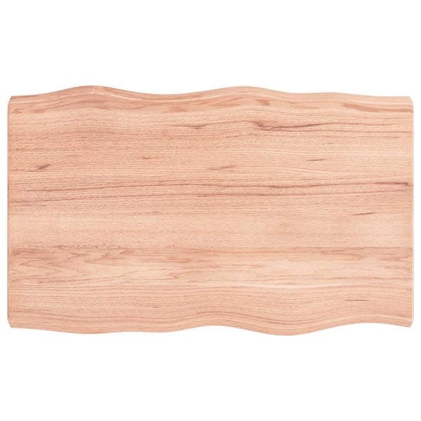 Pöytälevy ruskea 80x50x(2-6)cm käsitelty täystammi elävä reuna