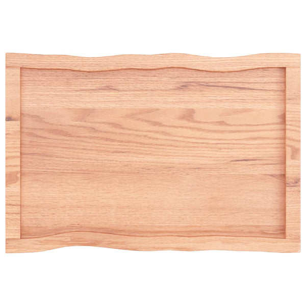 Pöytälevy ruskea 80x50x(2-6)cm käsitelty täystammi elävä reuna